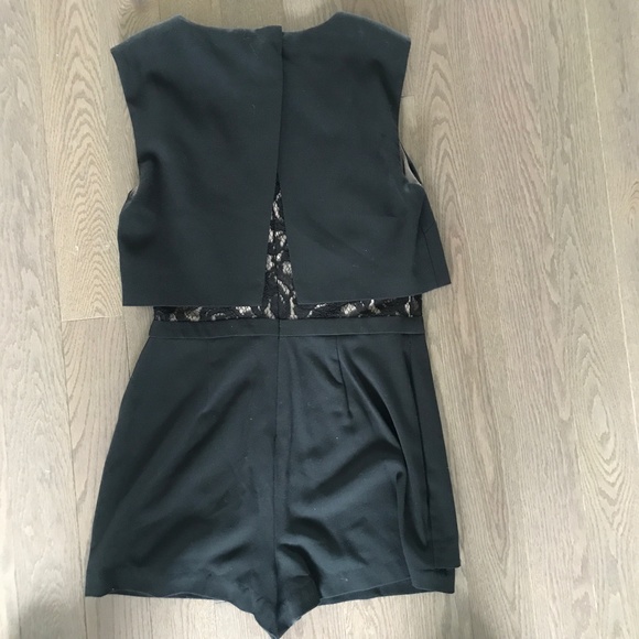 BCBGMAXAZRIA Black Lace Jumpsuit - Picture 2 of 5